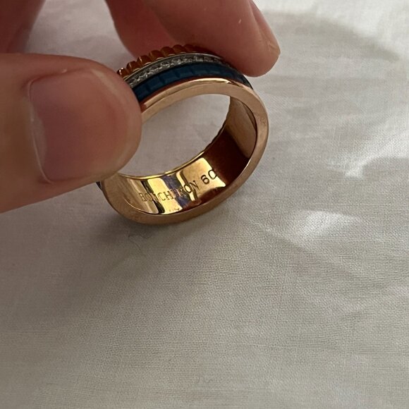 Boucheron Multi - Tone Diamond - Inlaid Band Ring - Picture 4 of 6